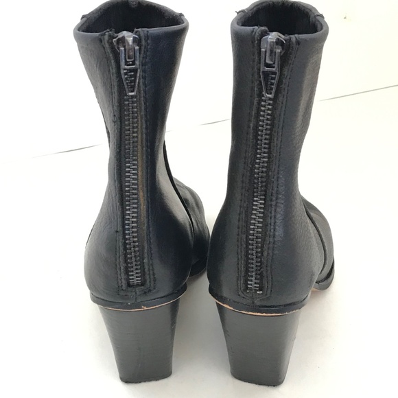 DOLCE VITA Issa Ankle Boots Leather Pointed Toe Black Women’s Size 9.5 Booties - Picture 8 of 16